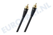 Oehlbach  D1C33161 Excellence Subwoofer Cinch kabel, 3 Meter geschikt voor o.a. Vergulde connectoren, 3 meter