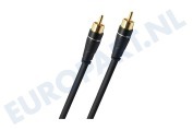 Oehlbach  D1C33162 Excellence Subwoofer Cinch kabel, 5 Meter geschikt voor o.a. Vergulde connectoren, 5 meter