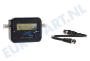 Smart Q000109 SF-9501  Satfinder Satfinder VU-meter geluidsindicator+kabel geschikt voor o.a. Satellietzoeker