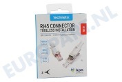Technetix  11201704 RJ45-DIY-SHOP RJ45 connector, 2 stuks geschikt voor o.a. CAT5, CAT5E, CAT6, CAT6A