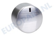 Electrolux 140027636012 Kookplaat Knop Gasknop zilver geschikt voor o.a. HG694340NB, HG795440XB