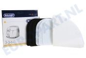 DeLonghi 5525101500 Friteuse Filter Oliedamp- koolstof- papierfilter geschikt voor o.a. F8, D8, F1000 series