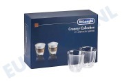 DeLonghi 5513296661 DLSC301  Kopjes Creamy collection geschikt voor o.a. Set van 6 cappuccino glazen