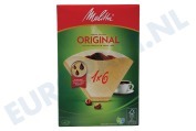 Melitta Koffiezetapparaat 6626815 Koffiefilter bruin 1X6, 40 stuks geschikt voor o.a. grootte 1x6