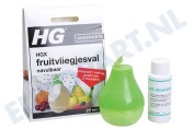 HG  626002100 HGX Fruitvliegjesval geschikt voor o.a. Vangt de fruitvliegjes in peervormige val