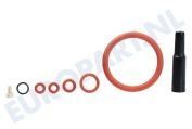 Saeco 996530059419 Koffiezetapparaat O-ring Siliconen, rood DM=9mm geschikt voor o.a. SUB018