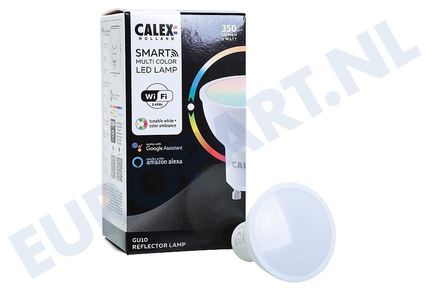 calex 429002 smart led reflector lamp gu10 smd rgb